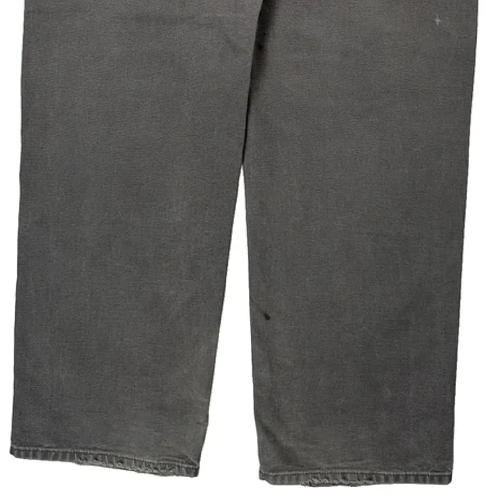 Carhartt Double Knee Carpenter Trousers - 34W 34L Grey Cotton - Image 7