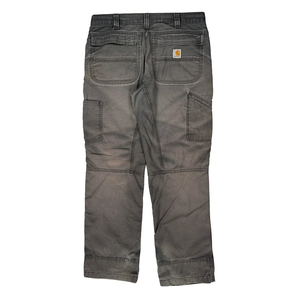 Carhartt Carpenter Trousers - 34W 30L Grey Cotton