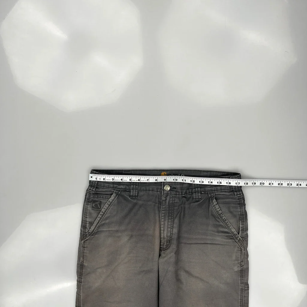 Carhartt Carpenter Trousers - 34W 30L Grey Cotton - Image 3