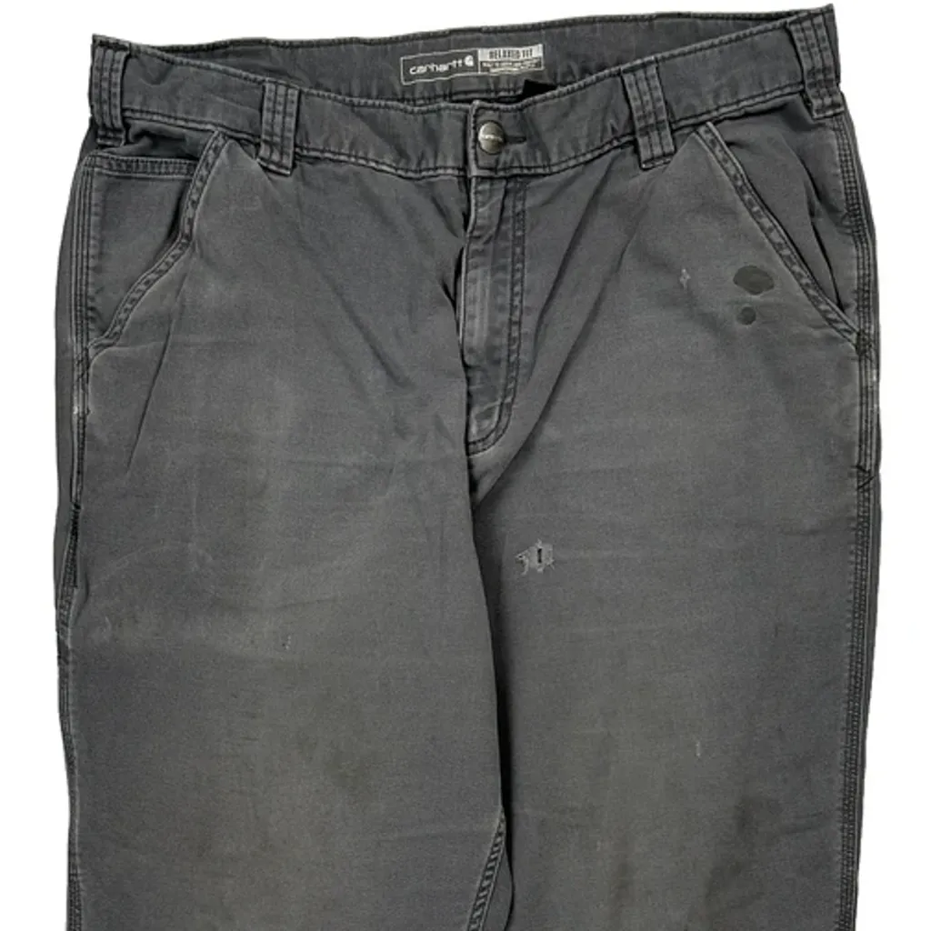 Carhartt Carpenter Trousers - 34W 30L Grey Cotton - Image 10