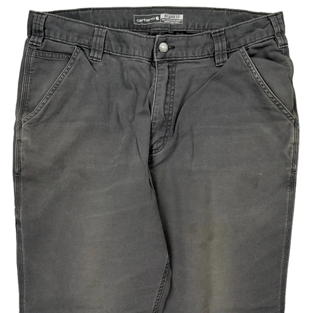 Carhartt Carpenter Trousers - 34W 29L Grey Cotton - Image 10