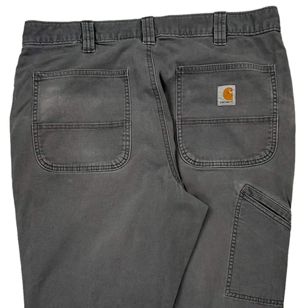 Carhartt Carpenter Trousers - 34W 29L Grey Cotton - Image 7