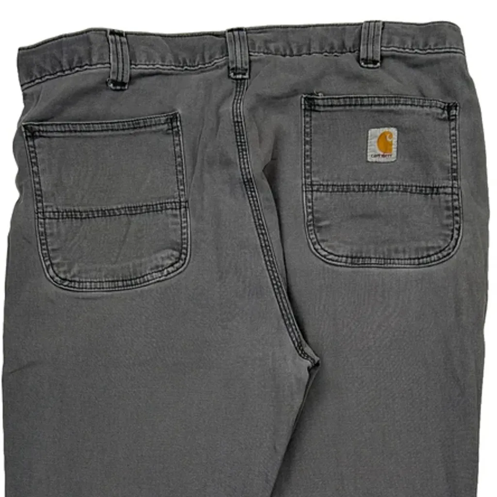 Carhartt Carpenter Trousers - 34W 30L Grey Cotton - Image 6