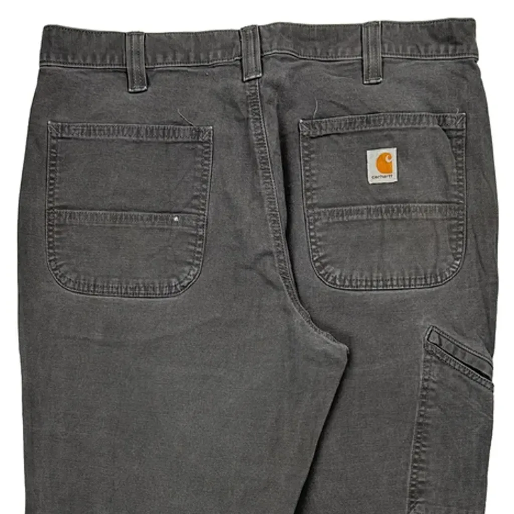 Carhartt Carpenter Trousers - 34W 31L Grey Cotton - Image 8