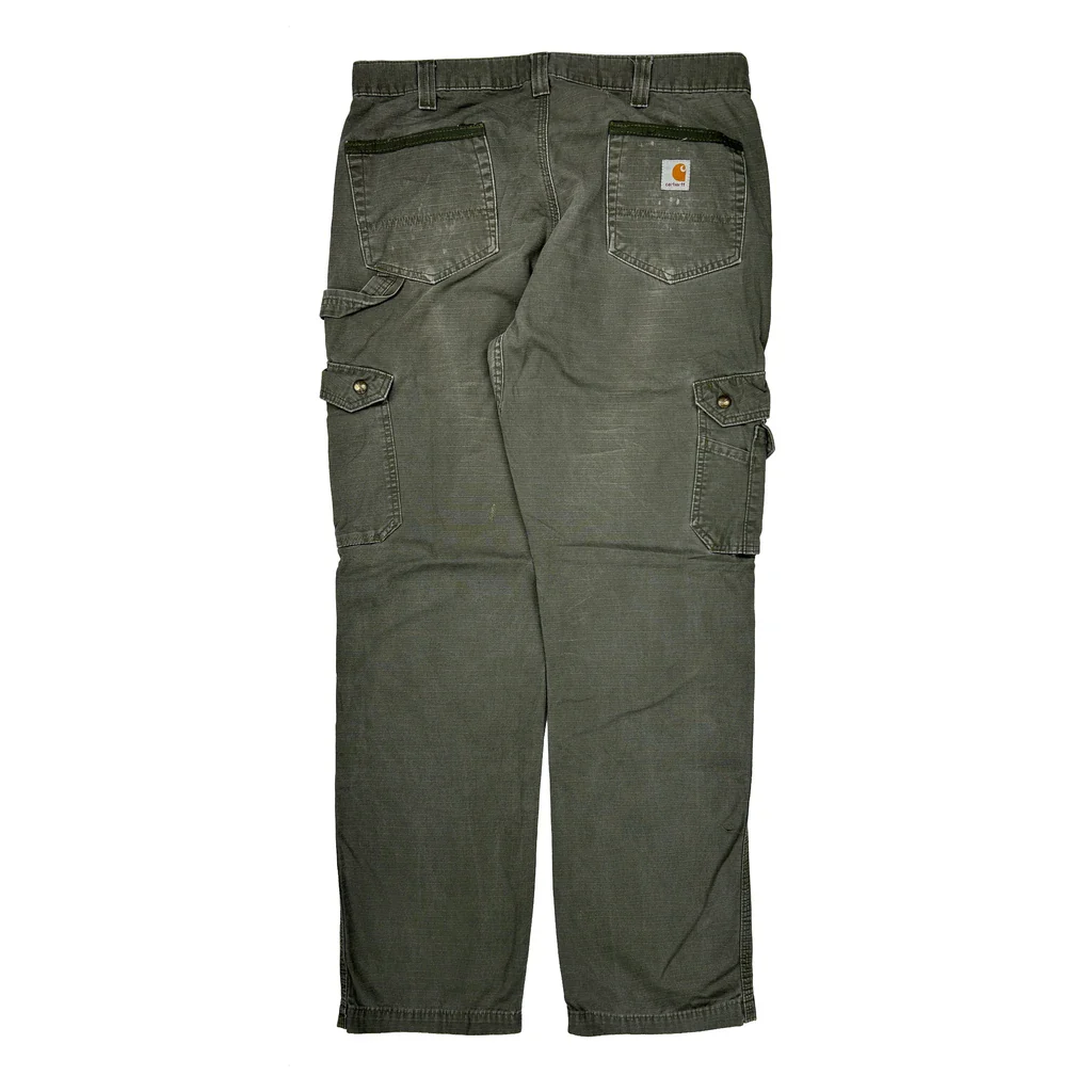 Carhartt Carpenter Trousers - 35W 34L Grey Cotton