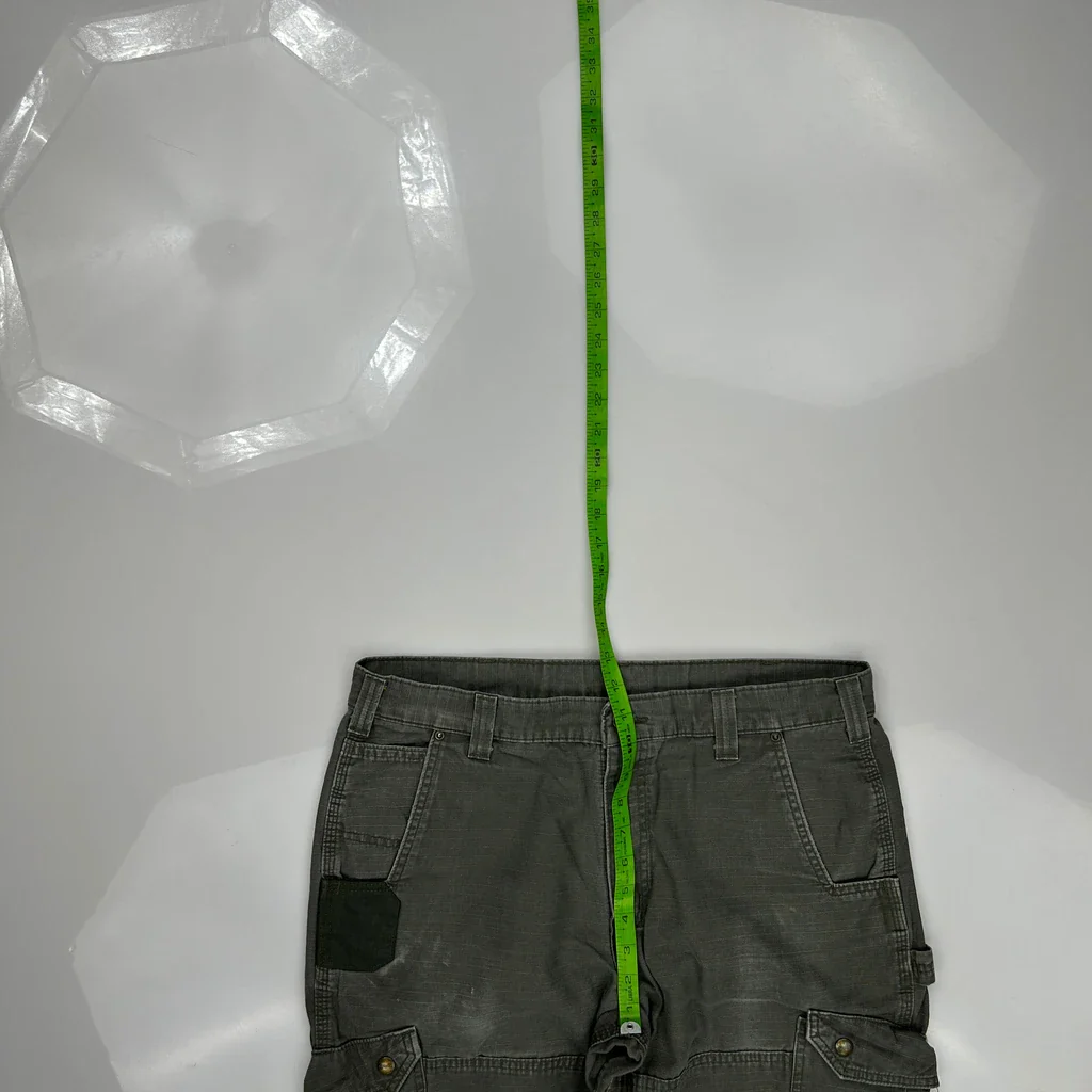 Carhartt Carpenter Trousers - 35W 34L Grey Cotton - Image 4