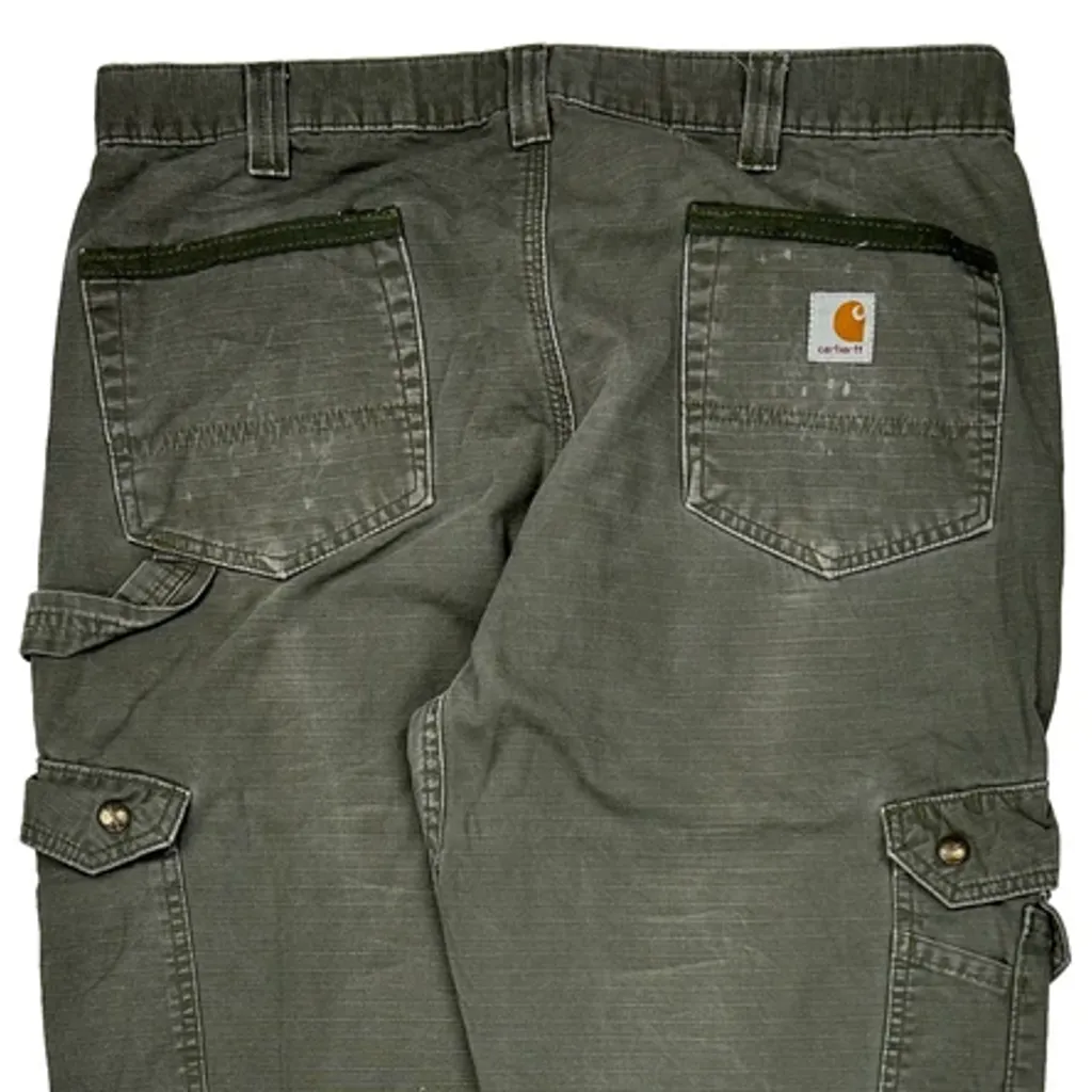 Carhartt Carpenter Trousers - 35W 34L Grey Cotton - Image 7