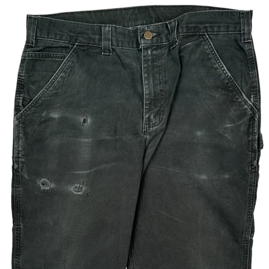 Carhartt Carpenter Trousers - 35W 30L Grey Cotton - Image 8