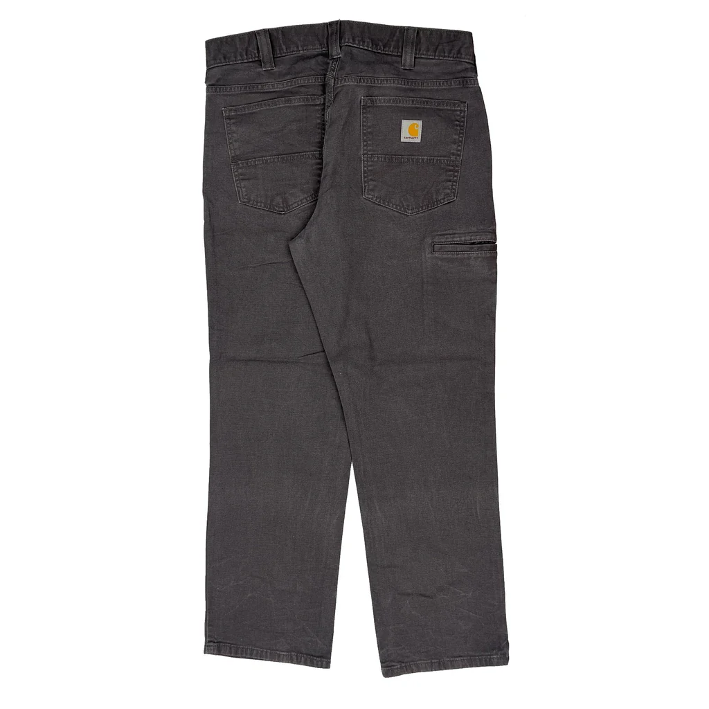 Carhartt Carpenter Trousers - 35W 30L Grey Cotton