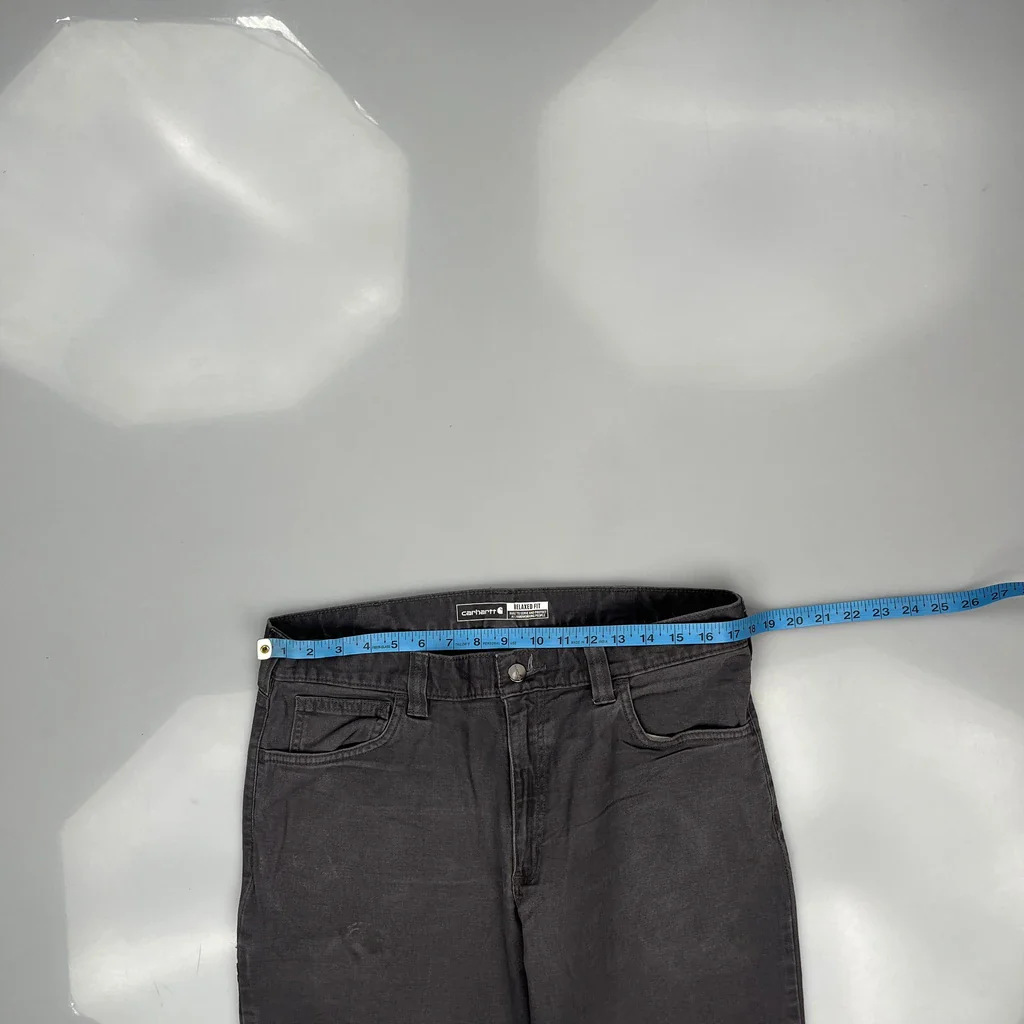 Carhartt Carpenter Trousers - 35W 30L Grey Cotton - Image 3