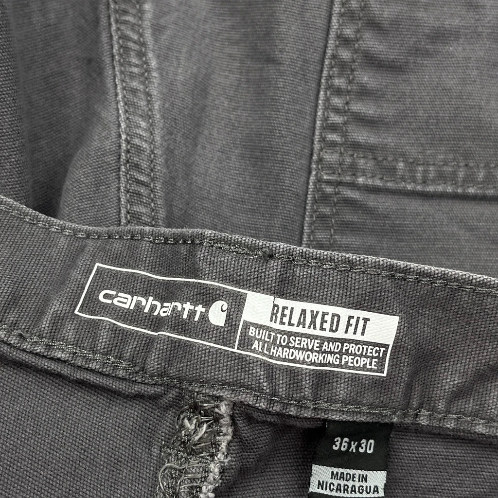 Carhartt Carpenter Trousers - 35W 30L Grey Cotton - Image 6