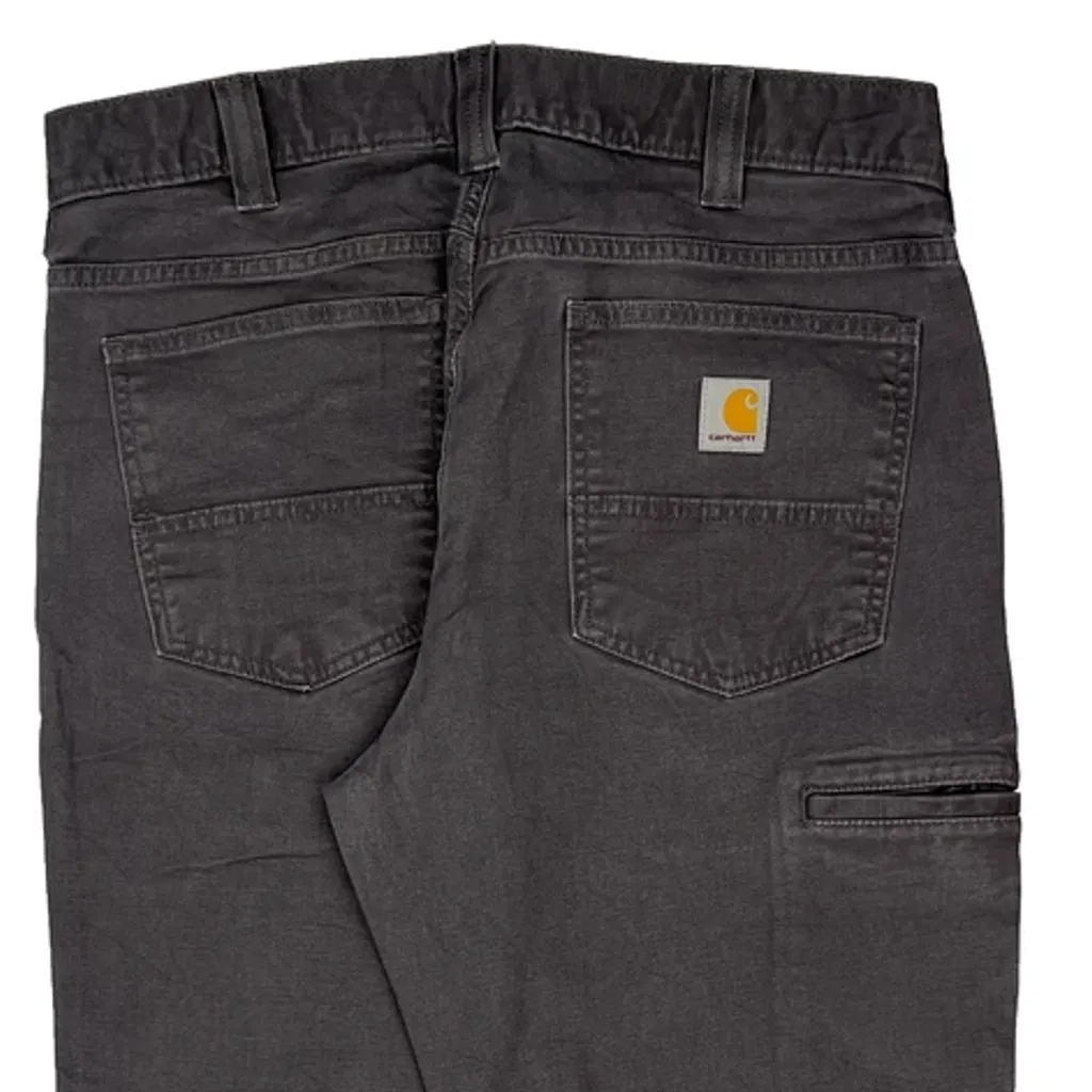 Carhartt Carpenter Trousers - 35W 30L Grey Cotton - Image 8