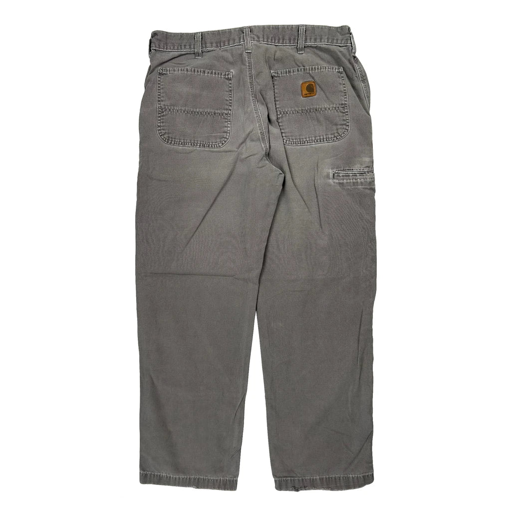 Carhartt Carpenter Trousers - 35W 31L Grey Cotton