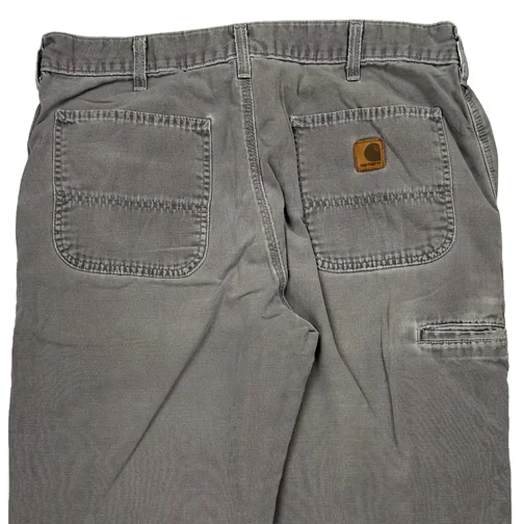 Carhartt Carpenter Trousers - 35W 31L Grey Cotton - Image 6