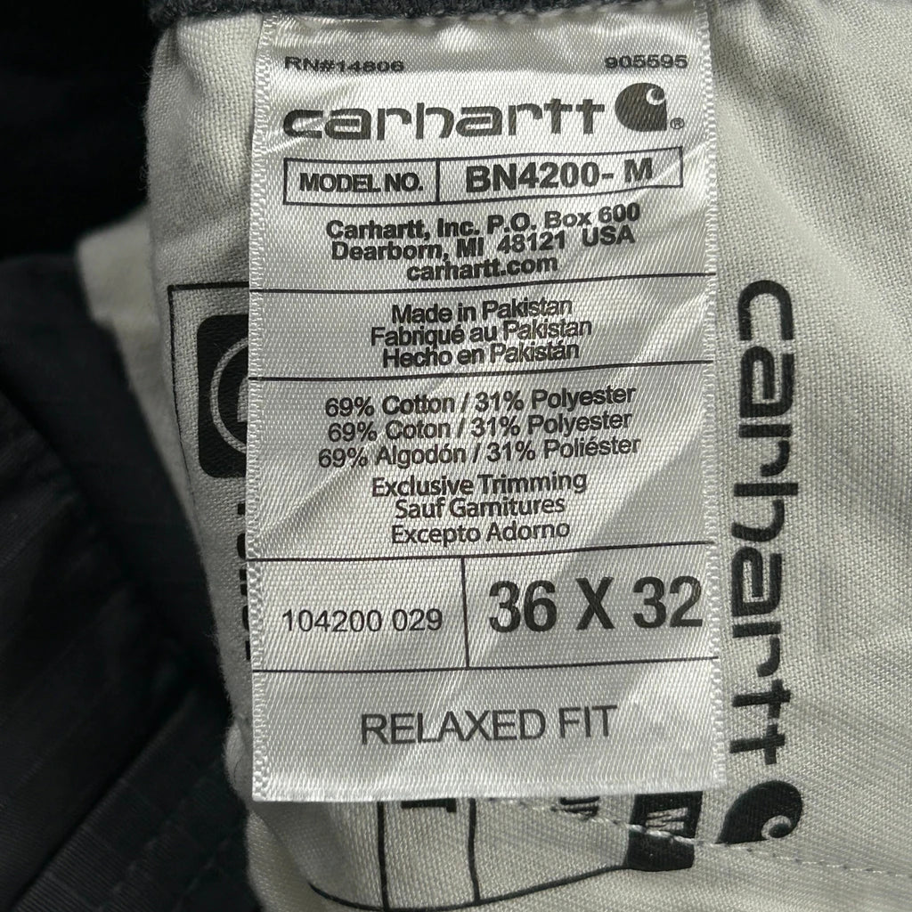 Carhartt Carpenter Trousers - 35W 32L Grey Cotton Blend - Image 6