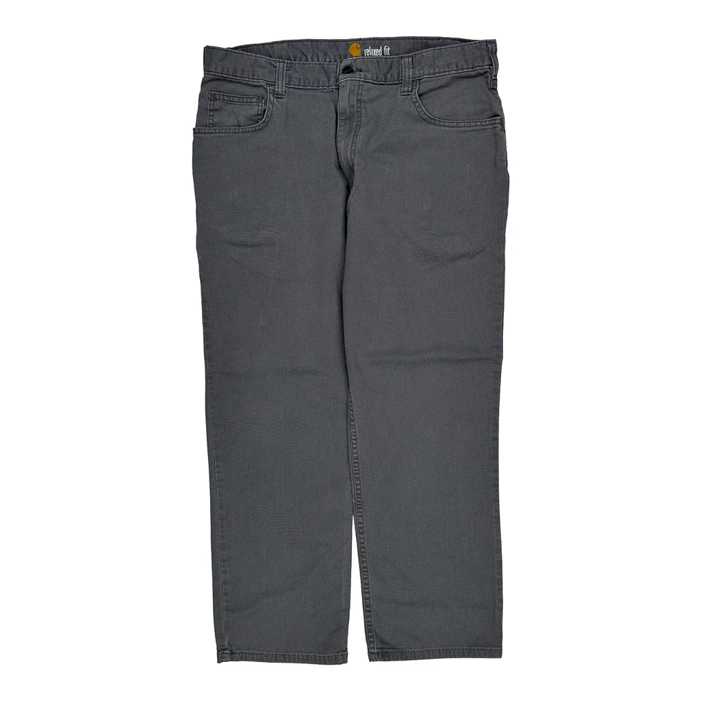 Carhartt Carpenter Trousers - 36W 29L Grey Cotton - Image 2