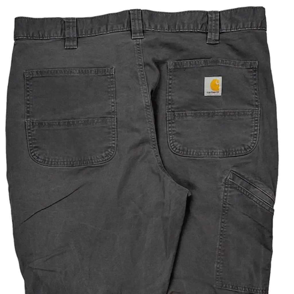 Carhartt Carpenter Trousers - 36W 30L Grey Cotton - Image 7