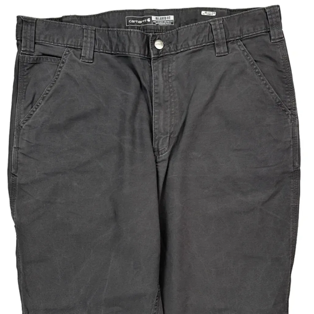 Carhartt Carpenter Trousers - 36W 30L Grey Cotton - Image 9