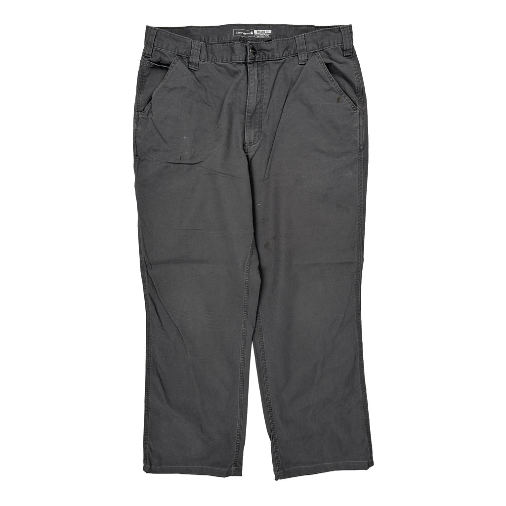 Carhartt Carpenter Trousers - 36W 29L Grey Cotton - Image 2