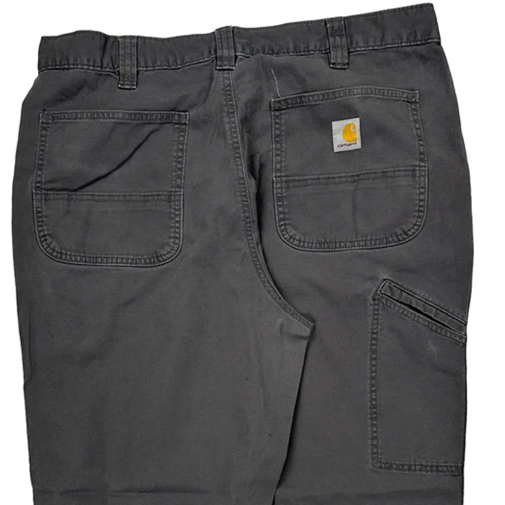 Carhartt Carpenter Trousers - 36W 29L Grey Cotton - Image 8