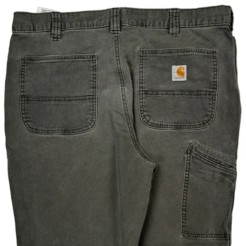 Carhartt Carpenter Trousers - 36W 28L Grey Cotton Blend - Image 7