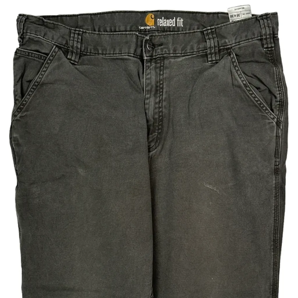 Carhartt Carpenter Trousers - 36W 28L Grey Cotton Blend - Image 9
