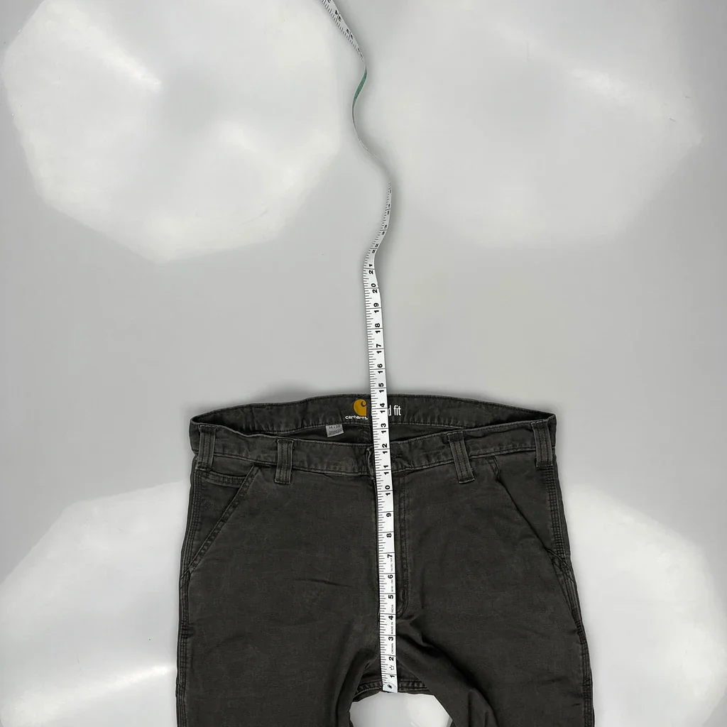 Carhartt Carpenter Trousers - 36W 30L Grey Cotton - Image 4