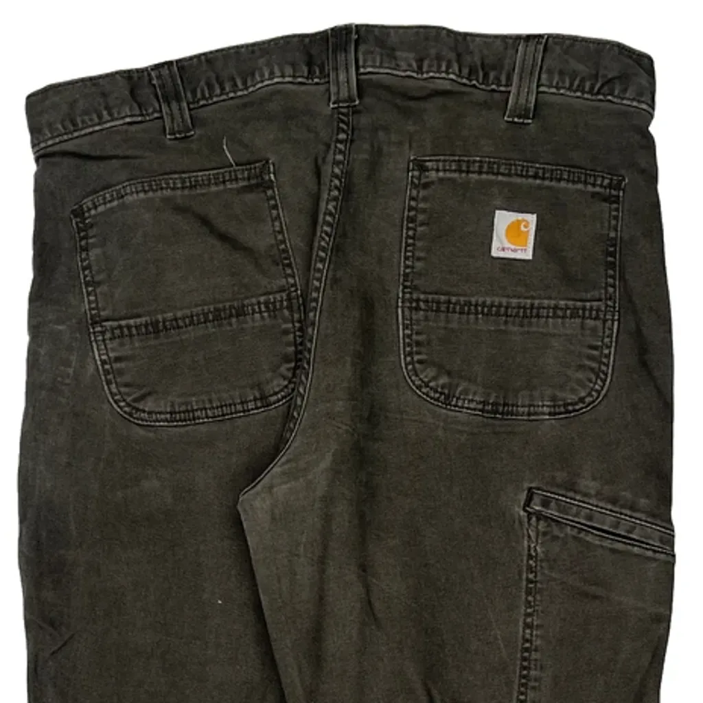 Carhartt Carpenter Trousers - 36W 30L Grey Cotton - Image 7