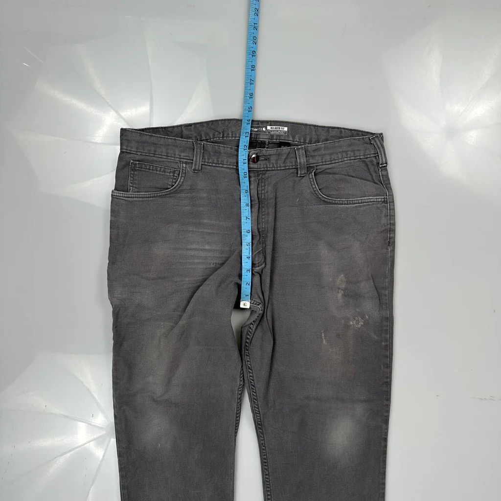 Carhartt Carpenter Trousers - 38W 32L Grey Cotton - Image 4