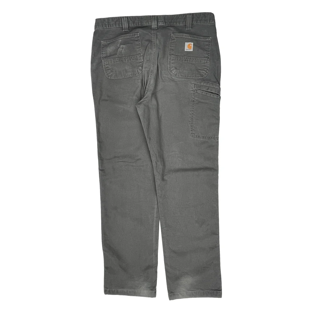 Carhartt Carpenter Trousers - 38W 33L Grey Cotton