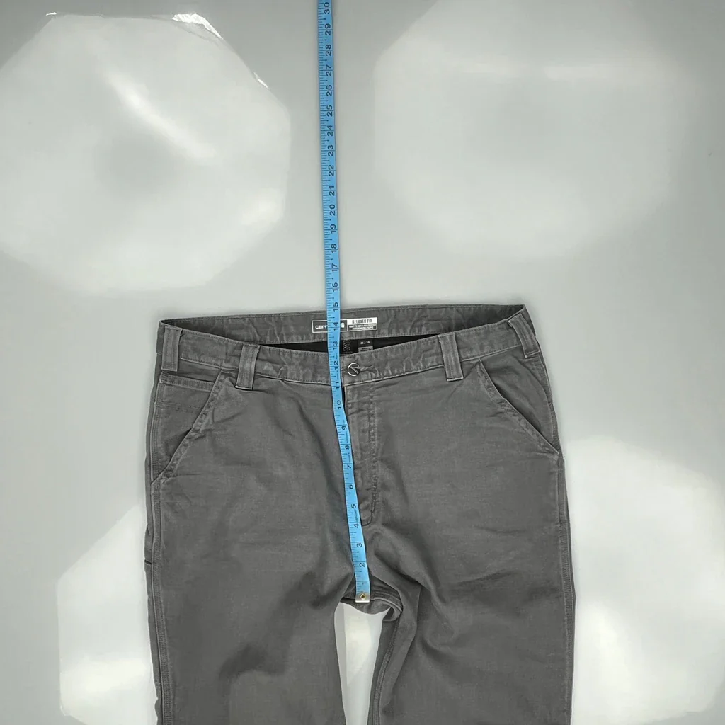 Carhartt Carpenter Trousers - 38W 33L Grey Cotton - Image 4