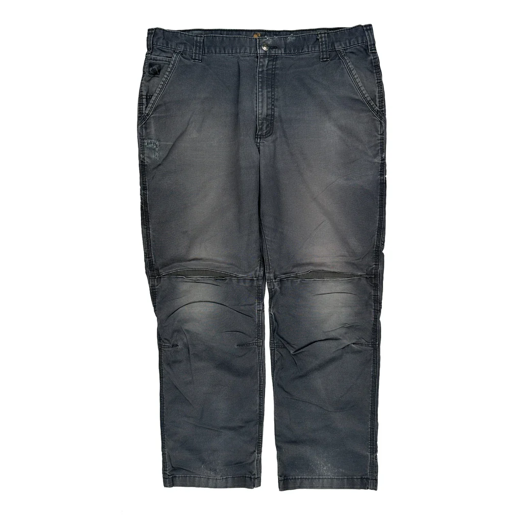 Carhartt Carpenter Trousers - 40W 30L Grey Cotton - Image 2
