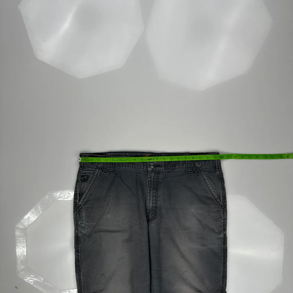 Carhartt Carpenter Trousers - 40W 30L Grey Cotton - Image 3