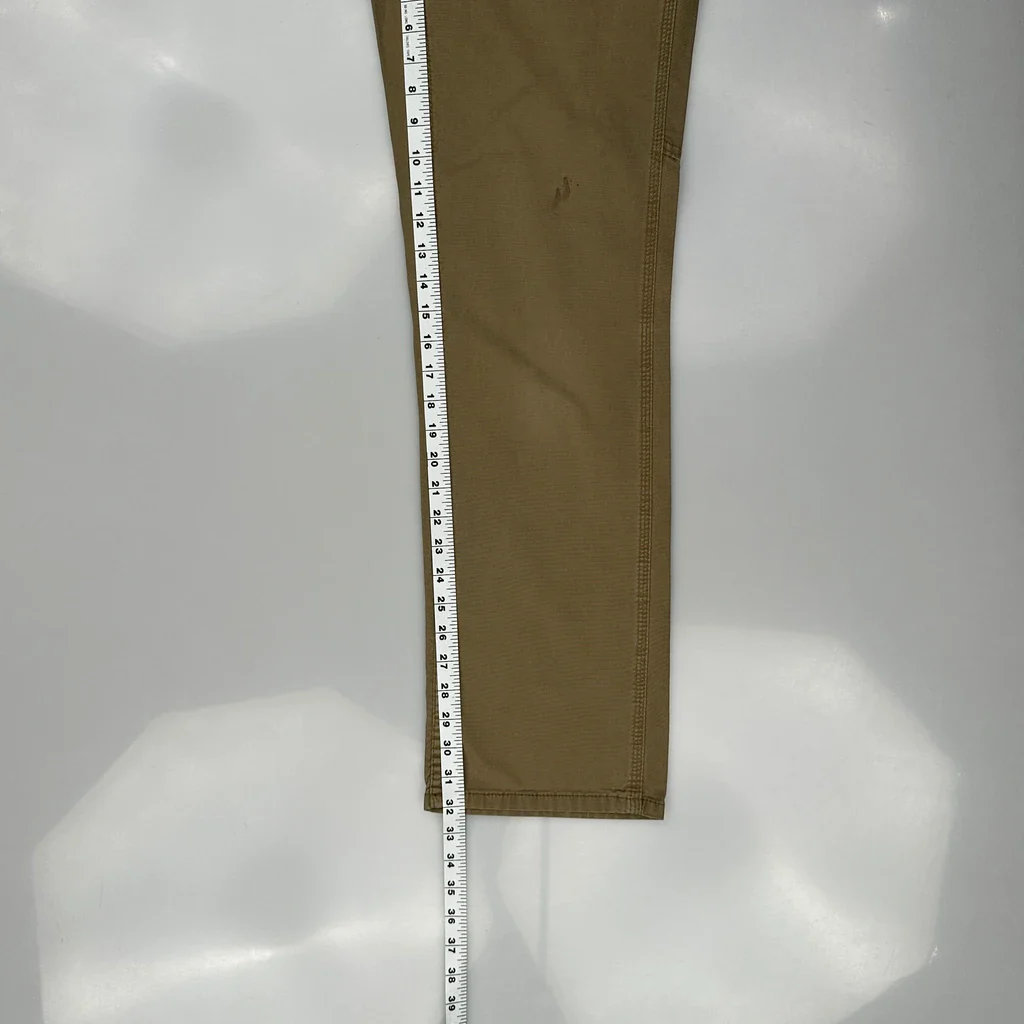 Carhartt Carpenter Trousers - 30W 32L Khaki Cotton - Image 5