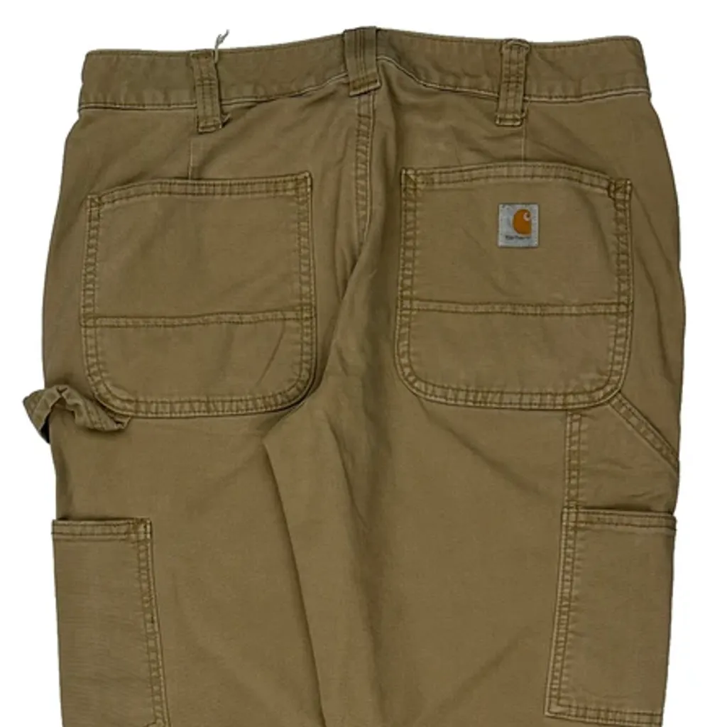 Carhartt Carpenter Trousers - 30W 32L Khaki Cotton - Image 8