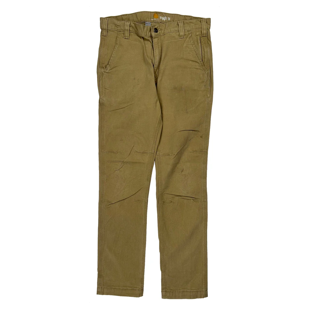 Carhartt Carpenter Trousers - 31W 31L Khaki Cotton - Image 2