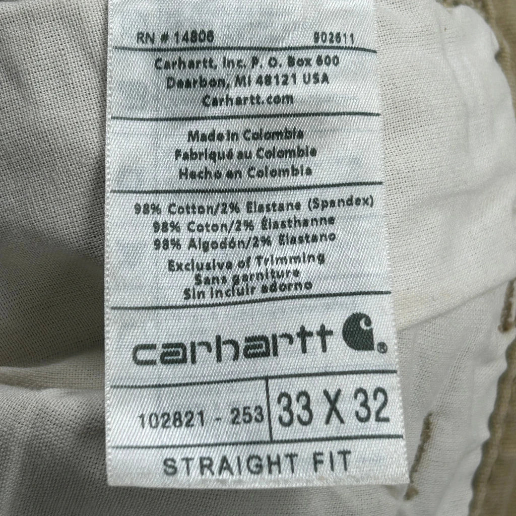 Carhartt Carpenter Trousers - 31W 31L Khaki Cotton - Image 6