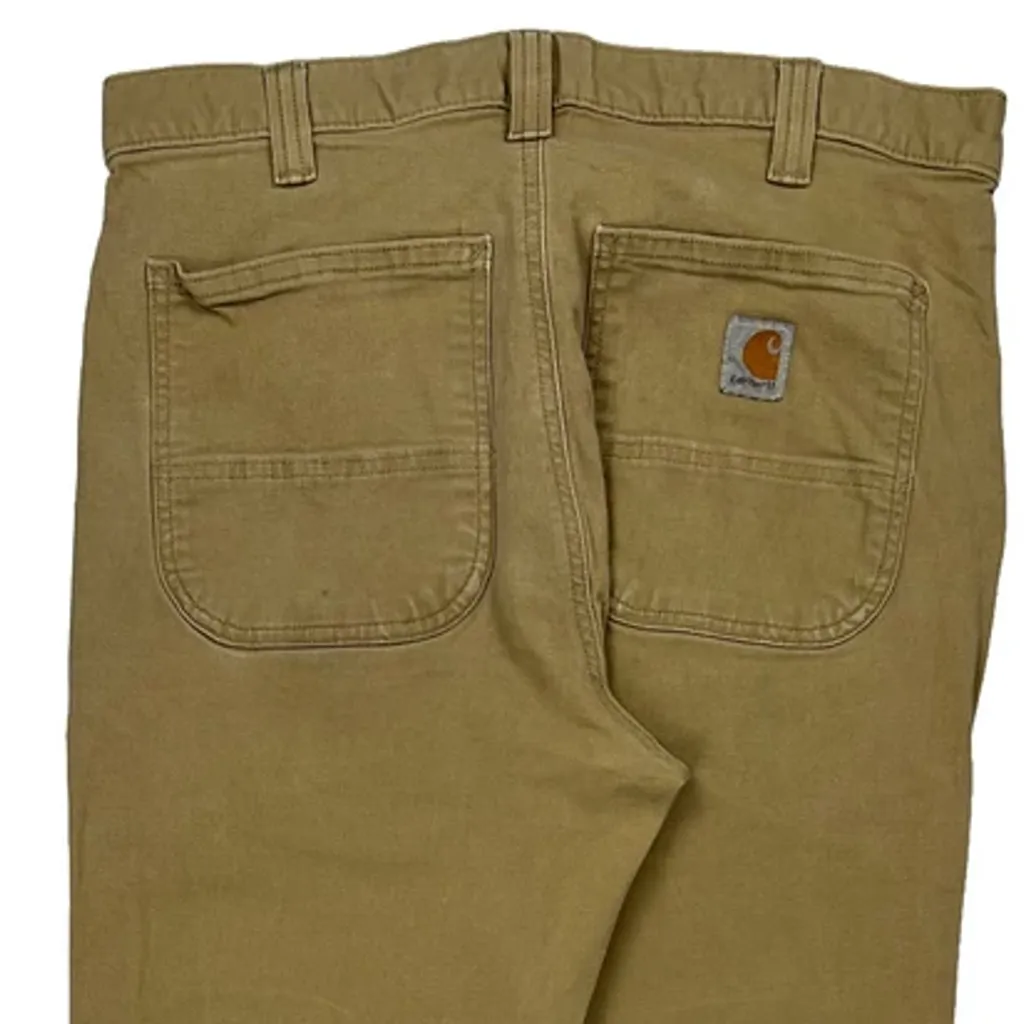 Carhartt Carpenter Trousers - 31W 31L Khaki Cotton - Image 8