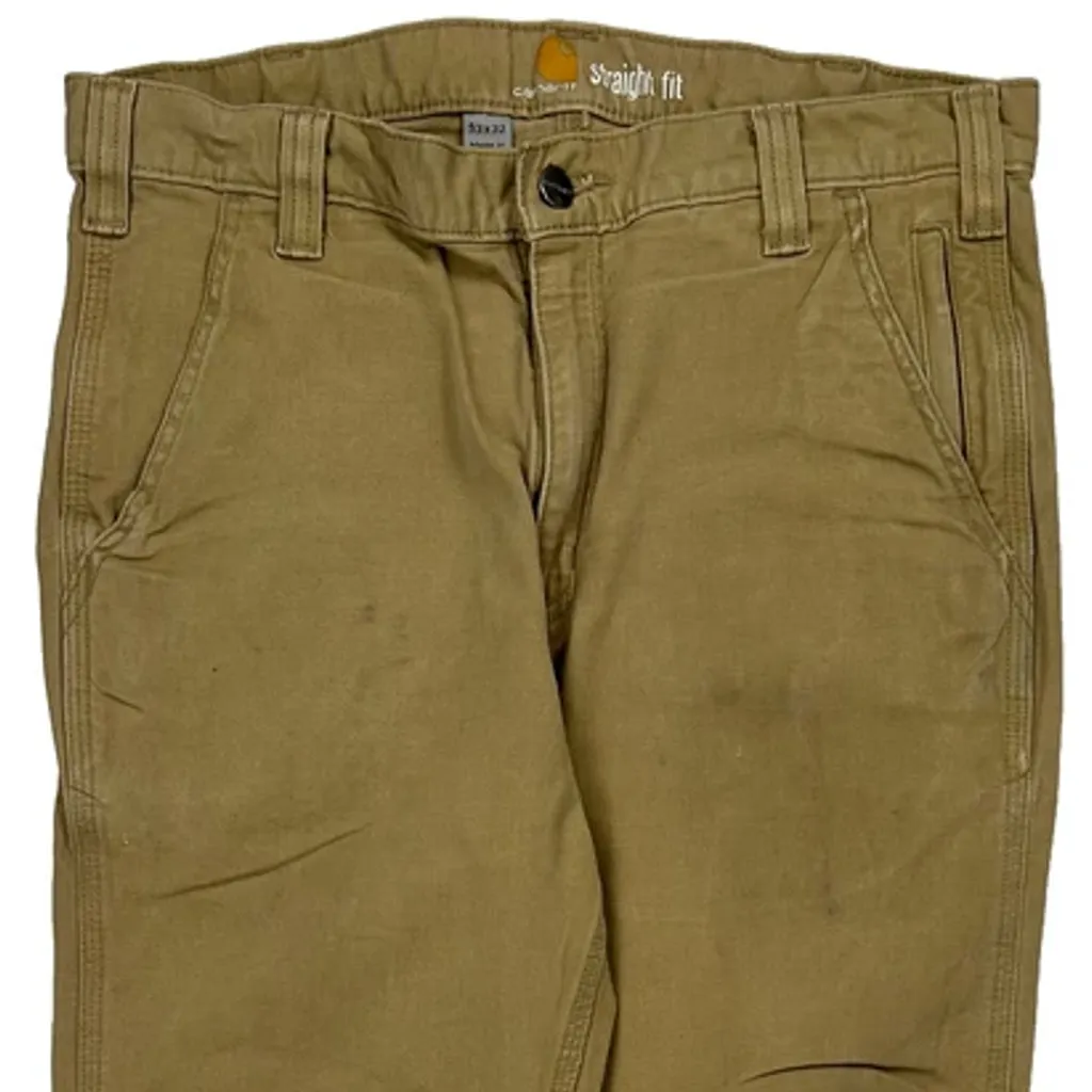 Carhartt Carpenter Trousers - 31W 31L Khaki Cotton - Image 9