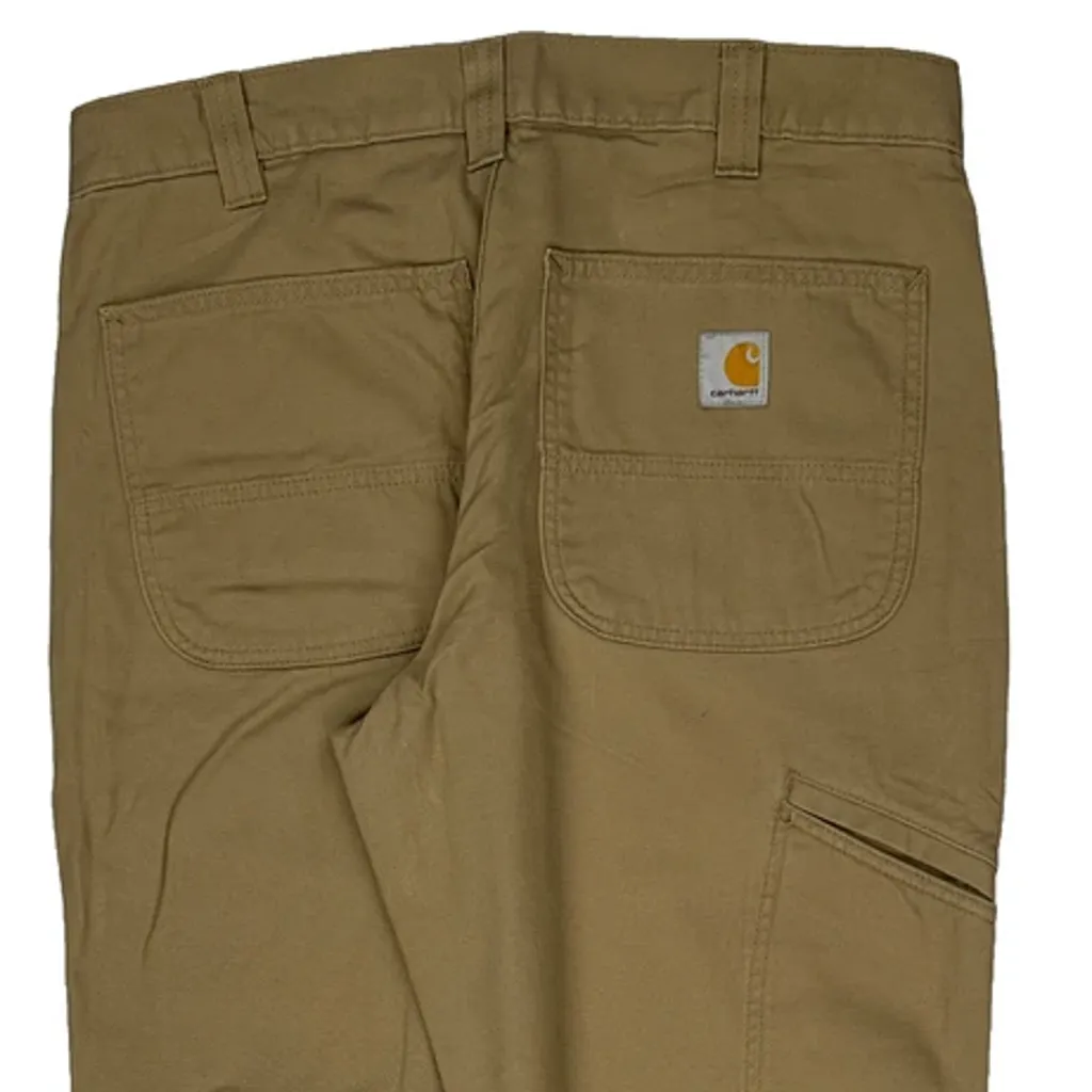 Carhartt Carpenter Trousers - 32W 30L Khaki Cotton - Image 8