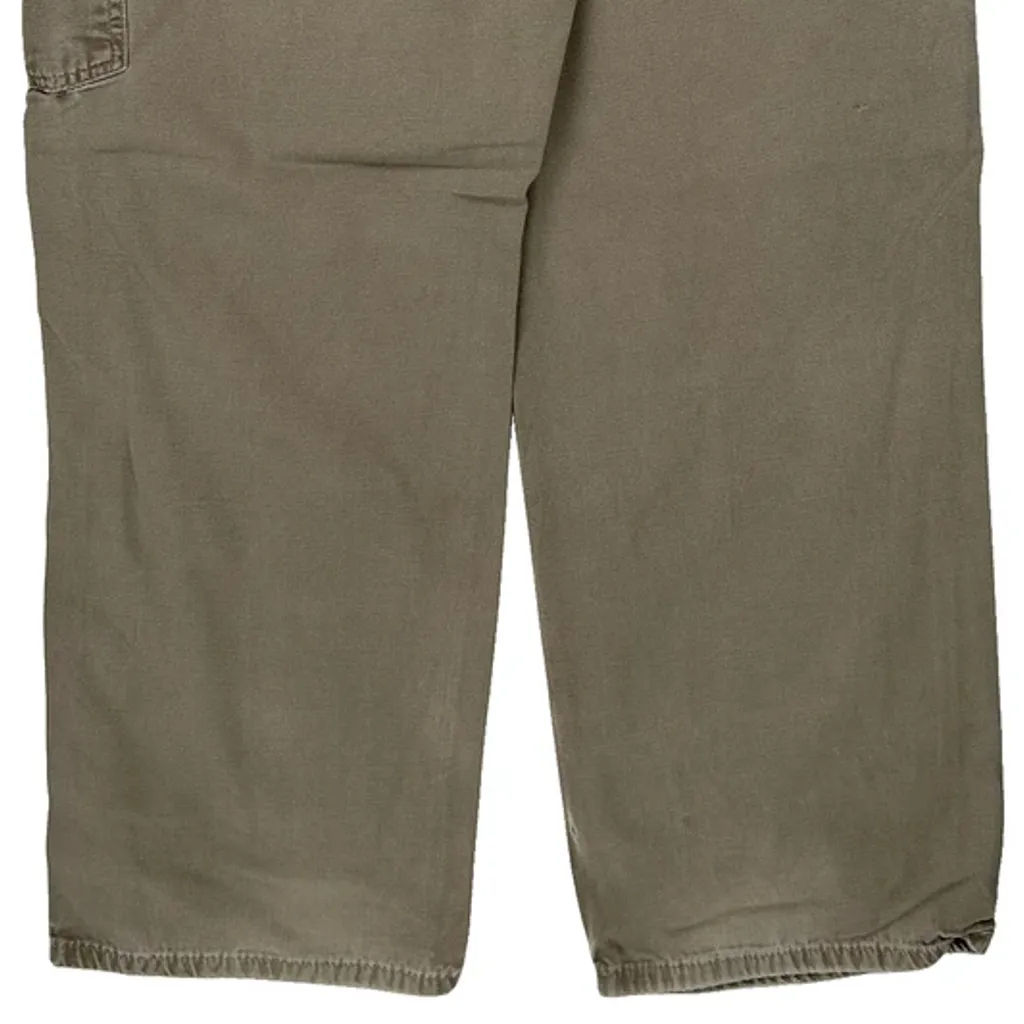 Carhartt B159 Mus Carpenter Trousers - 32W 29L Khaki Cotton - Image 7
