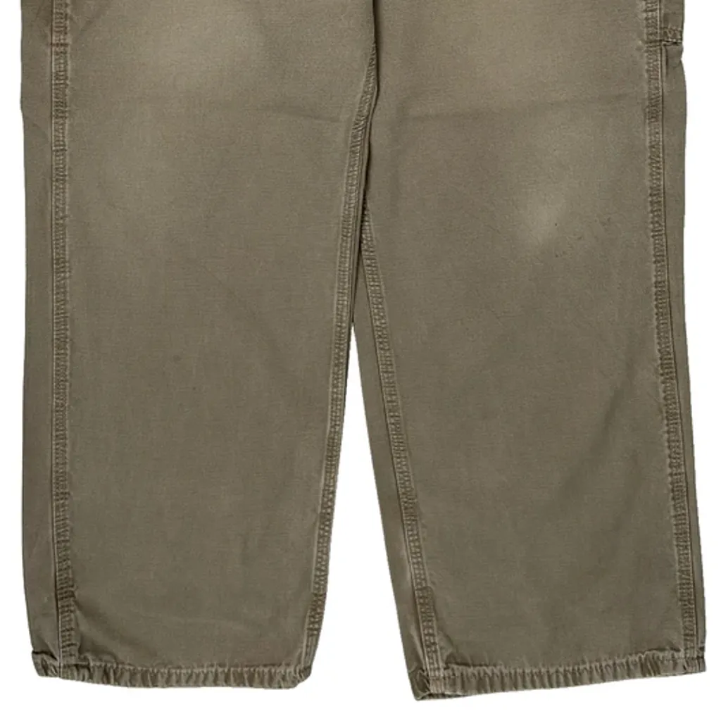 Carhartt B159 Mus Carpenter Trousers - 32W 29L Khaki Cotton - Image 9