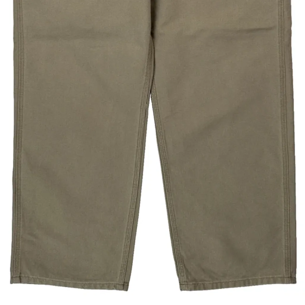 Carhartt B11 Des Carpenter Trousers - 36W 32L Khaki Cotton - Image 10