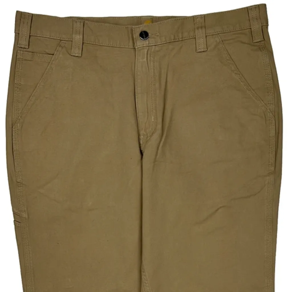Carhartt Carpenter Trousers - 36W 32L Khaki Cotton - Image 10