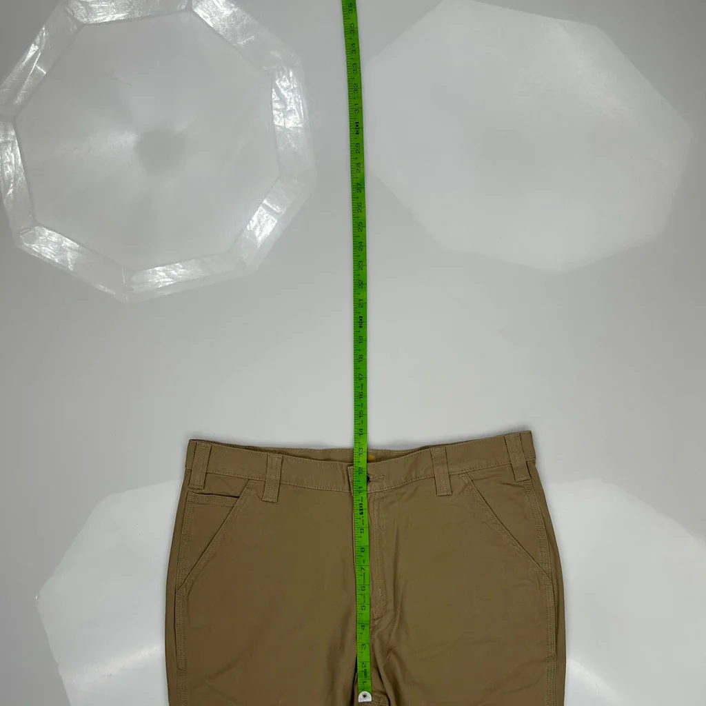 Carhartt Carpenter Trousers - 36W 32L Khaki Cotton - Image 4