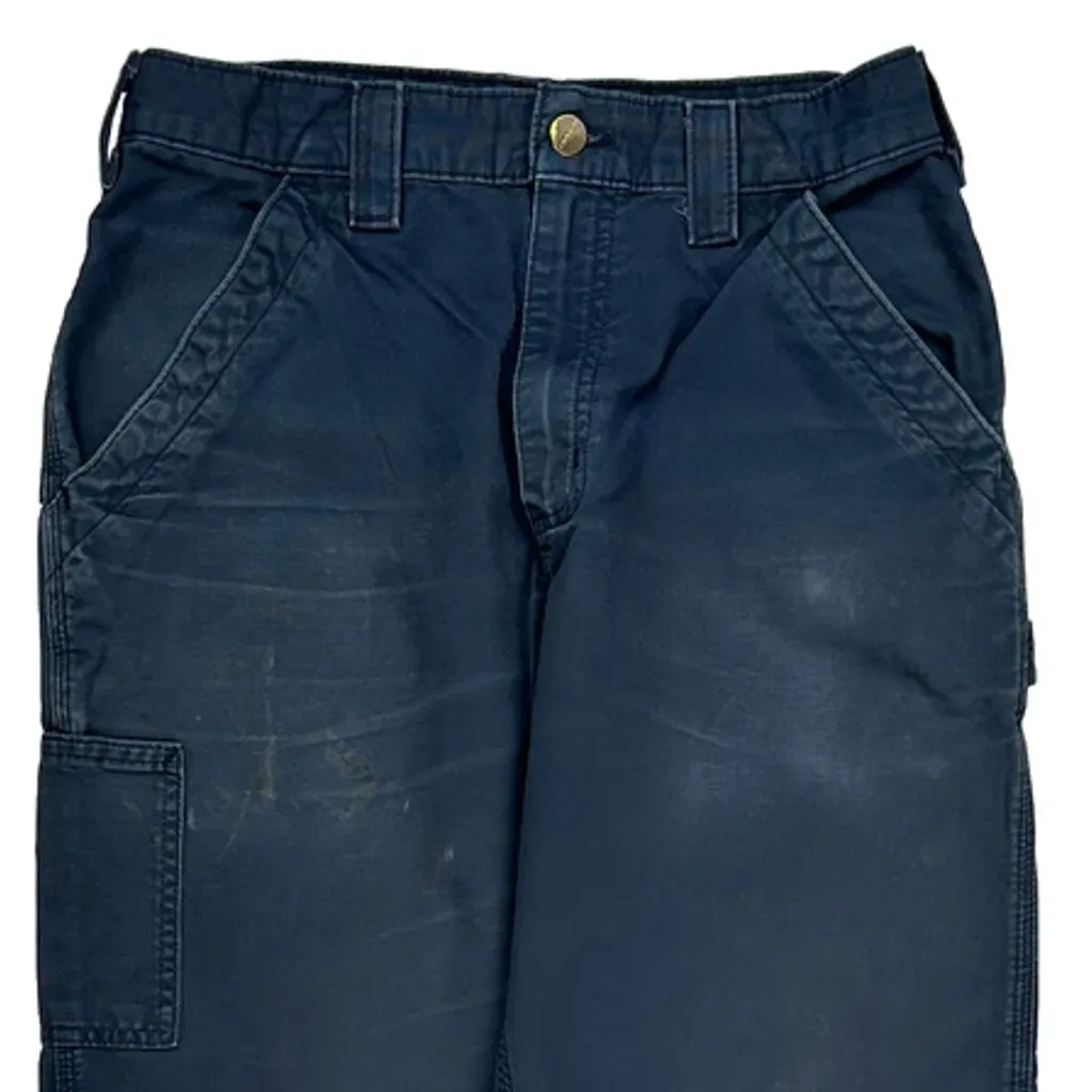 Carhartt Carpenter Trousers - 28W 31L Navy Cotton - Image 10