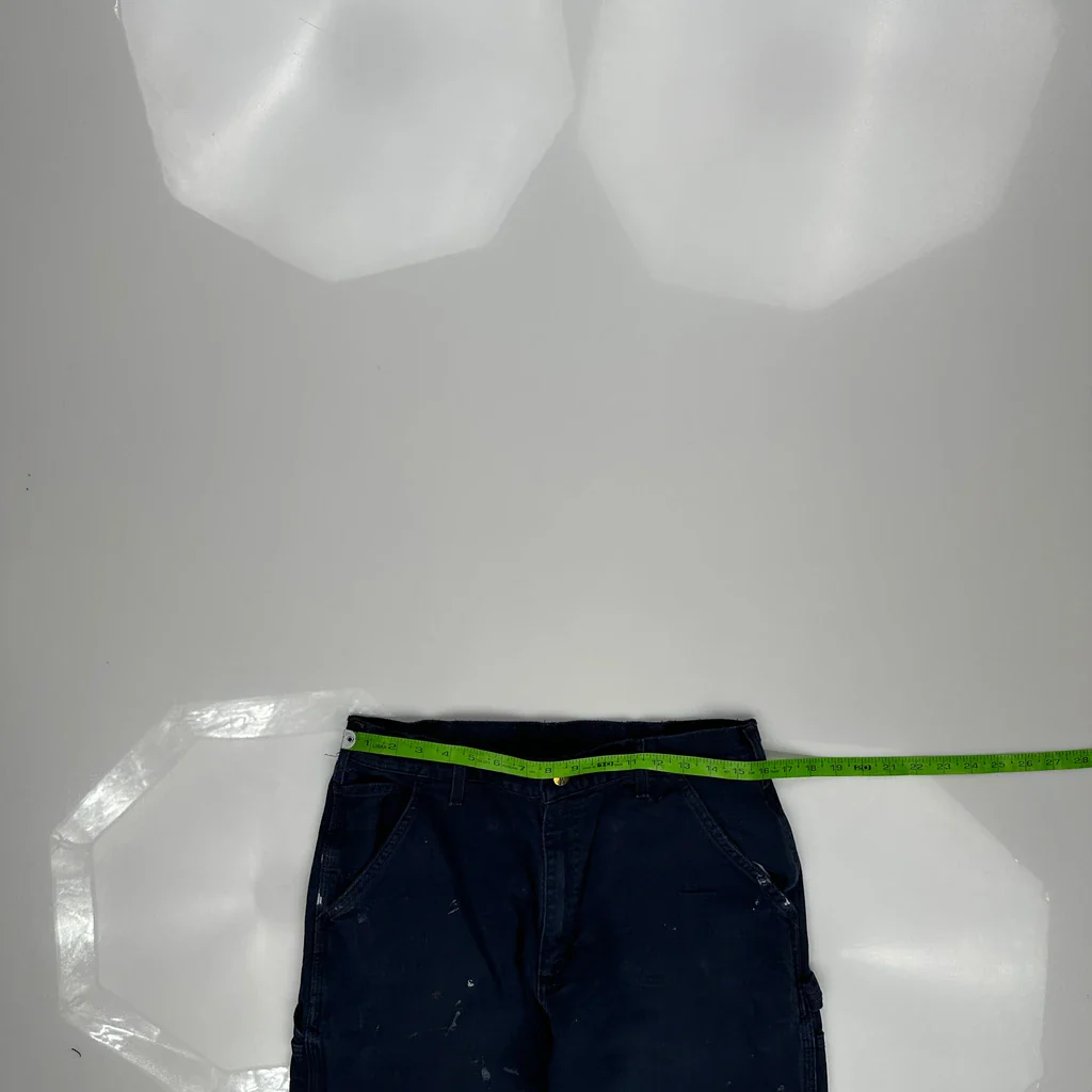 Carhartt Carpenter Trousers - 31W 31L Navy Cotton - Image 3