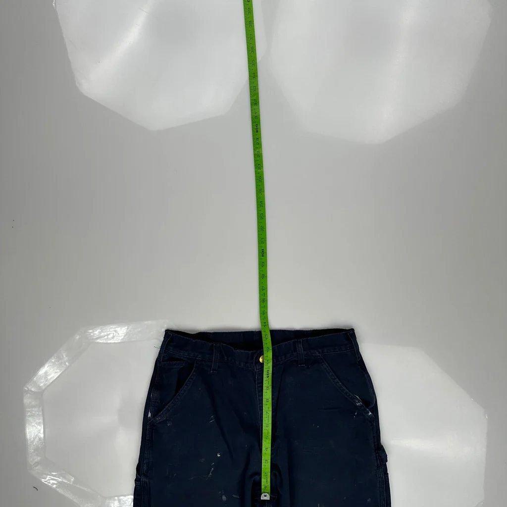 Carhartt Carpenter Trousers - 31W 31L Navy Cotton - Image 4