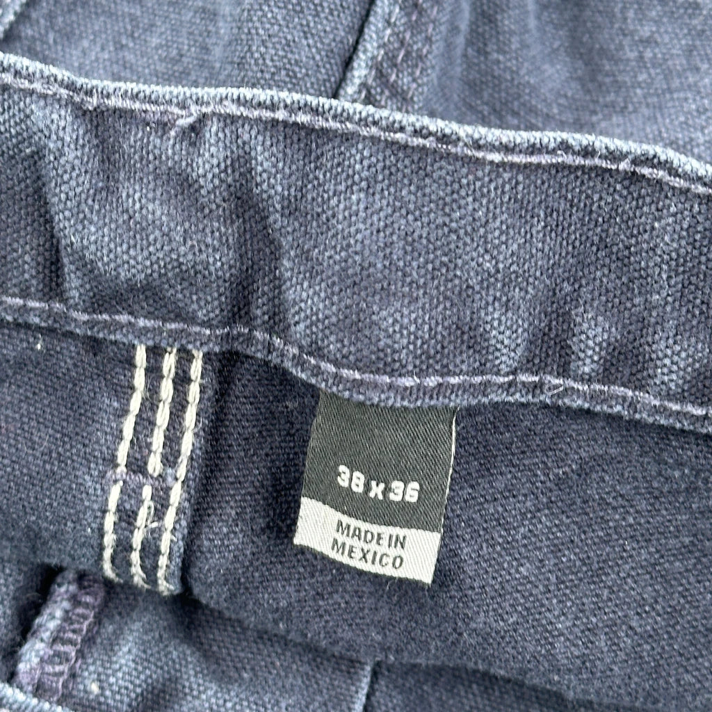 Carhartt Carpenter Trousers - 36W 34L Navy Cotton - Image 6
