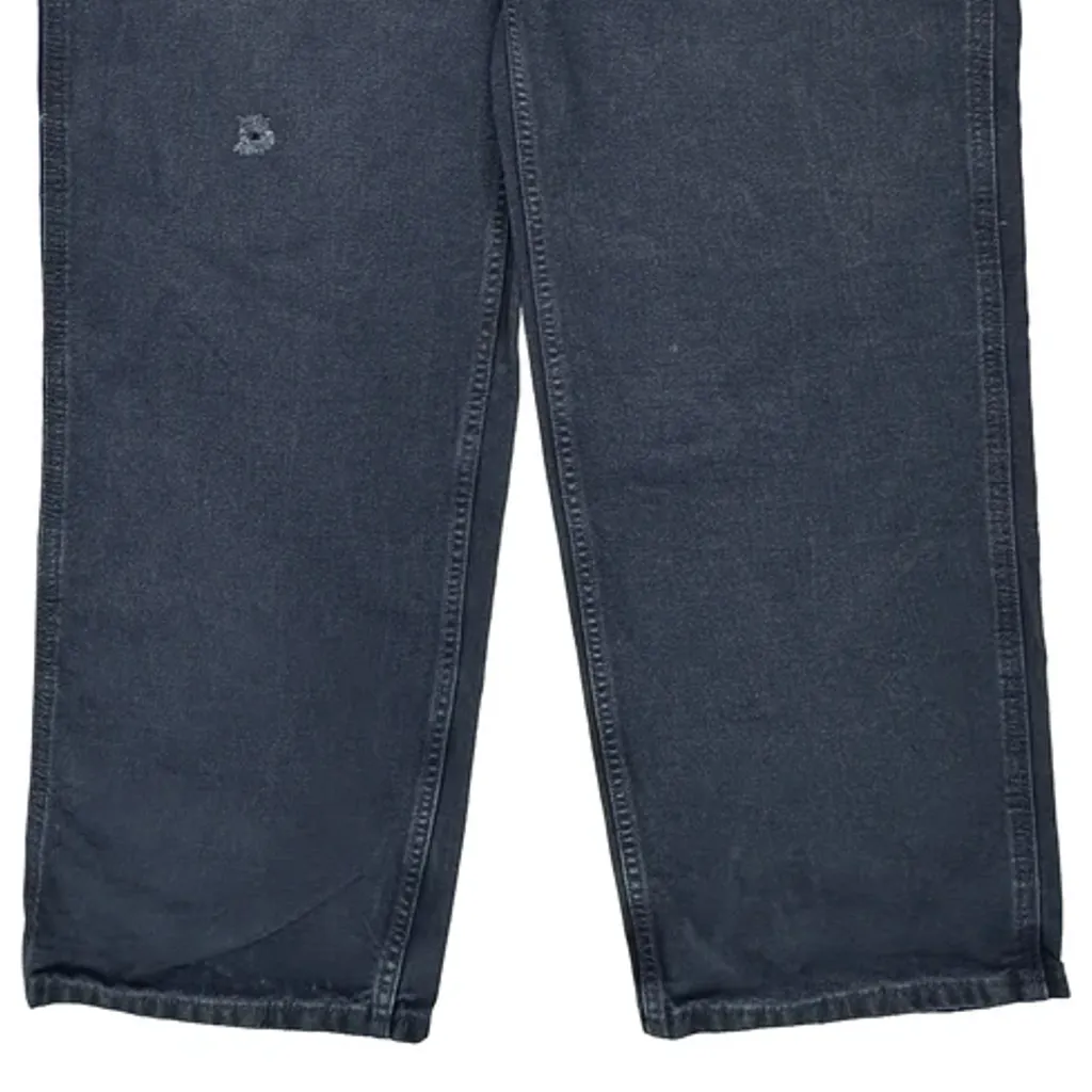 Carhartt Carpenter Trousers - 36W 34L Navy Cotton - Image 9